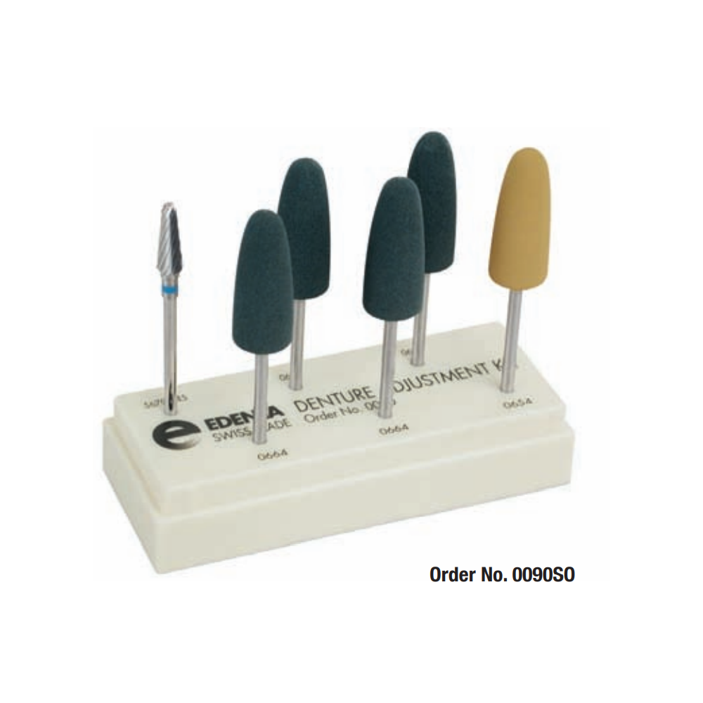 Acrílicos y Termoplásticos Denture Adjustment Kit, Pulidores Laboratorios Dentales