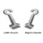 Izq/Dch Crimpable Hook, Izquierda/Derecha Ortodoncia 10 Unidades