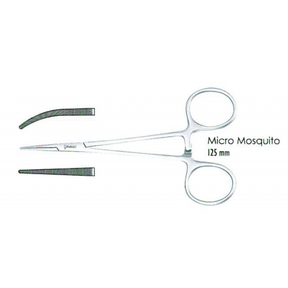 Pinzas Hemostáticas Micro Mosquito 125 mm Cirugia e Implantes