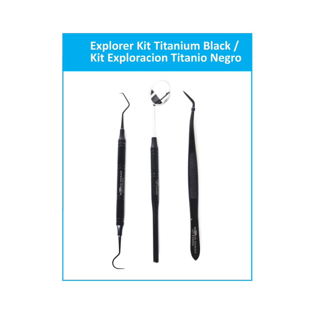 Titanio Negro  Kit Exploración, Dentales